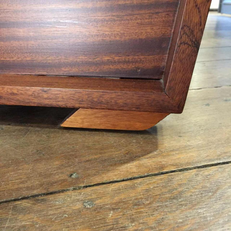 Rare Paire de Fauteuils " Aviateur " Design Art Déco, acajou massif, 1930/40