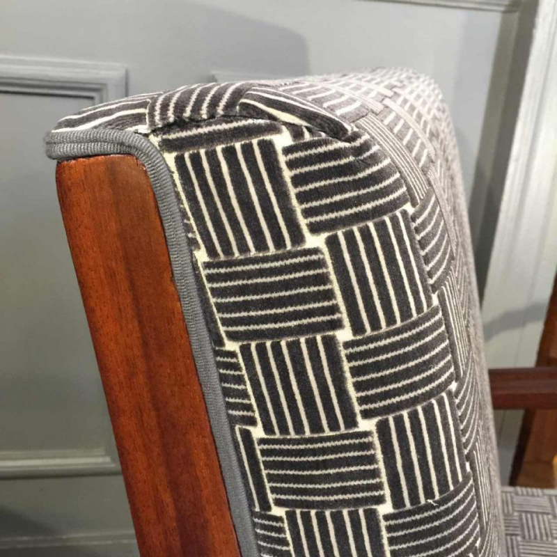 Zeldzaam paar "Aviator" Mahonie Fauteuils, Design Art Deco, 1930/40