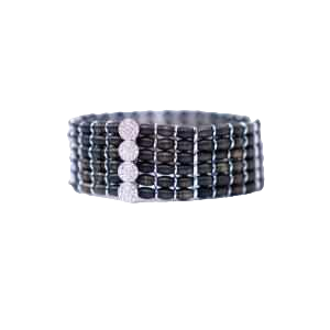 Bracelet 18ct black gold with diamonds