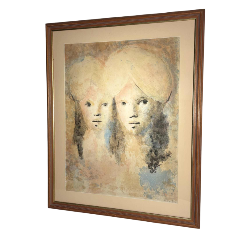 Leonor Fini, estampe originale en couleurs, signée et dédicacée