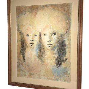 Leonor Fini, original color print, signed and dedicated