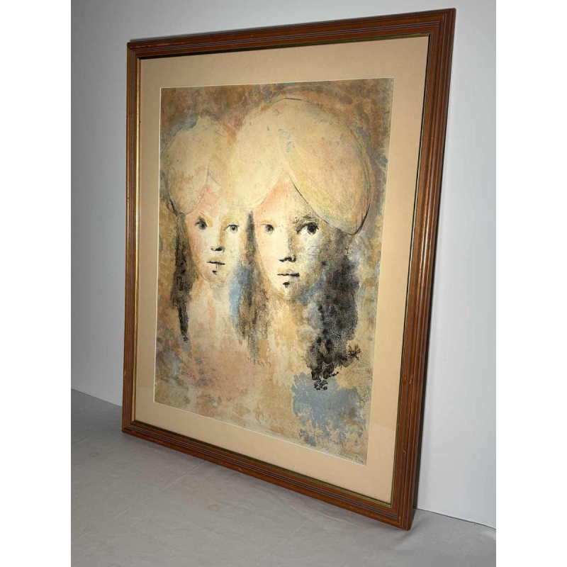 Leonor Fini, rioginele kleurenprint, gesigneerd en opgedragen