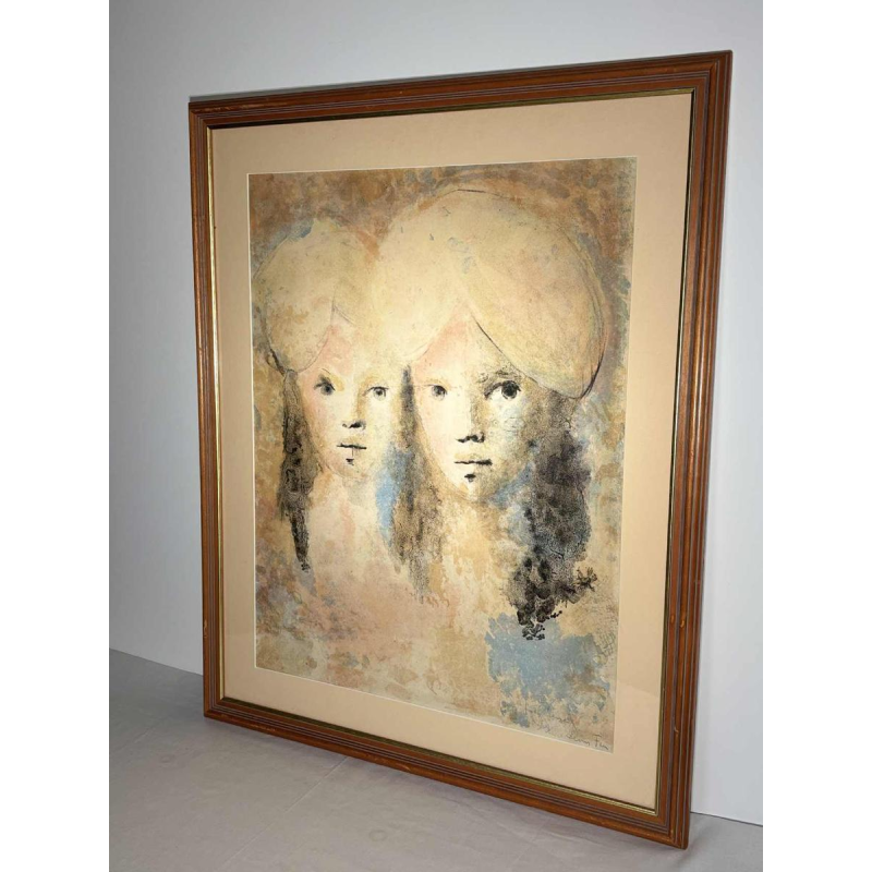 Leonor Fini, estampe originale en couleurs, signée et dédicacée