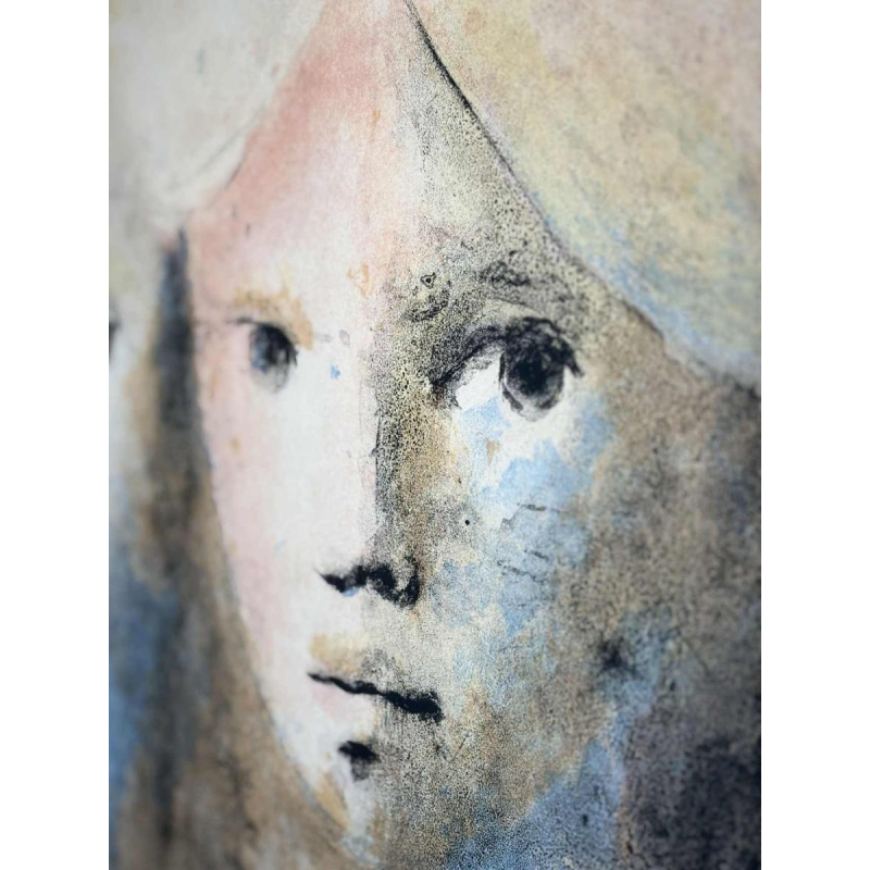 Leonor Fini, original color print, signed and dedicated