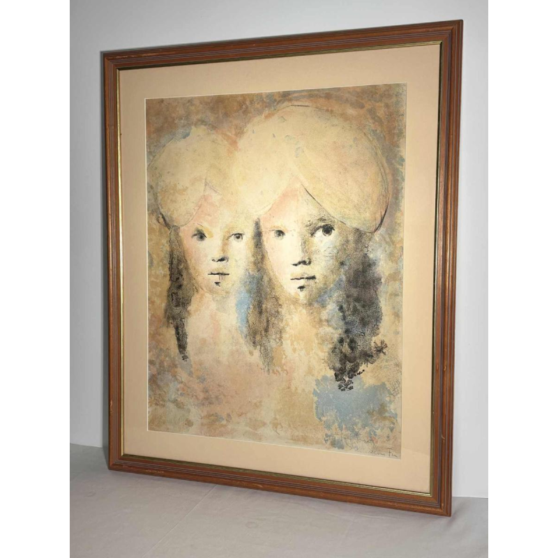 Leonor Fini, estampe originale en couleurs, signée et dédicacée