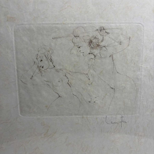 Leonor Fini, originele diepdruk, gesigneerd door de kunstenaar