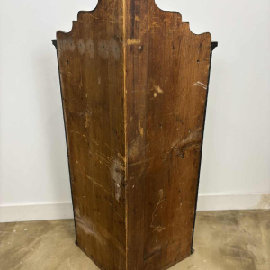 Corner cabinet with curved facade, painted decoration 'Court scene' 19th century