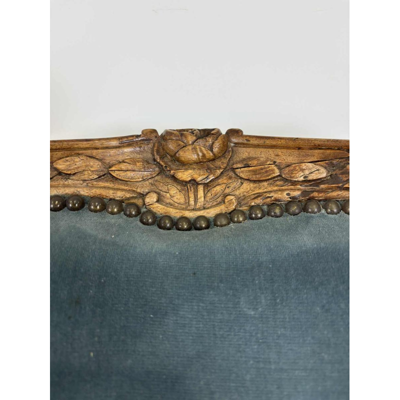 Pair of Louis XV period cabriolet armchairs, France 18th century