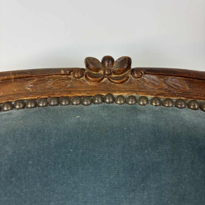 Paire de fauteuils cabriolet d'époque Louis XV, France XVIIIe siècle