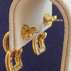 TIFFANY & Co, Oorbellen in 18K geel goud