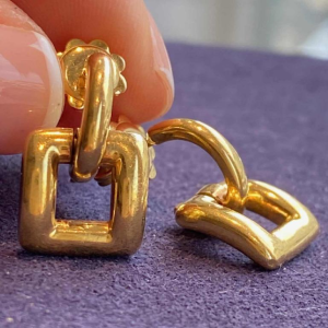 TIFFANY & Co, Oorbellen in 18K geel goud