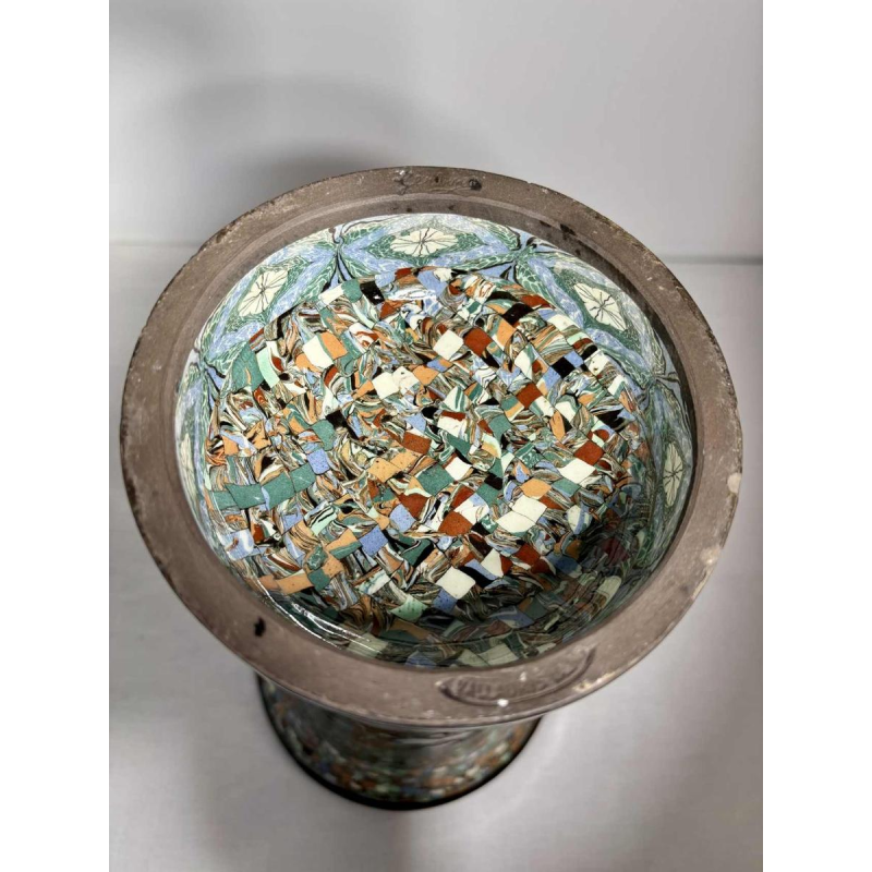 Jean Gerbino à Vallauris, vase tulipe en terre mêlée sur piédouche - France, XXe s