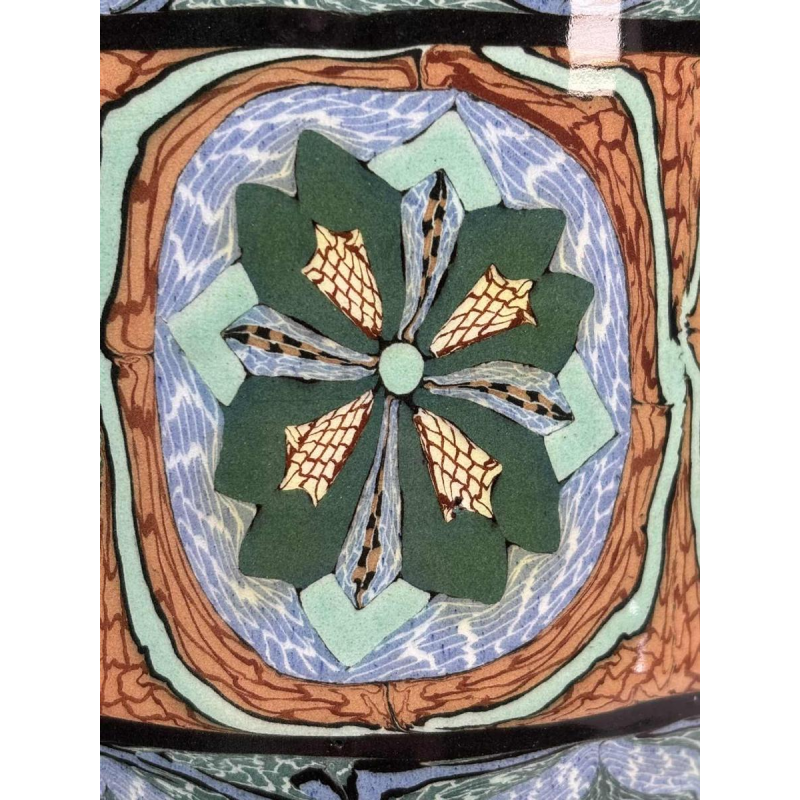 Jean Gerbino à Vallauris, vase tulipe en terre mêlée sur piédouche - France, XXe s