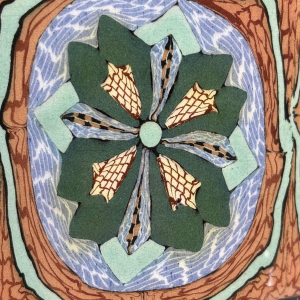 Jean Gerbino à Vallauris, vase tulipe en terre mêlée sur piédouche - France, XXe s