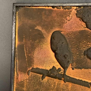 LOUIS-MARIE LONDOT "Matière Rouille" 1962, Tableau abstrait à concertions