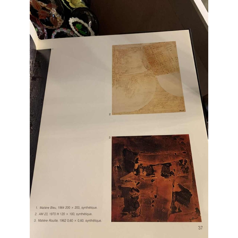 LOUIS-MARIE LONDOT "Matière Rouille" 1962, Tableau abstrait à concertions