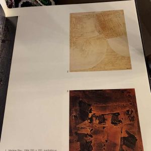 LOUIS-MARIE LONDOT "Matière Rouille" 1962, Abstract painting with concerts