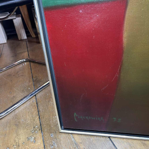 ERWIN MACKOWIAK "Tamara naakt" Belgisch Pop'Art schilderij, olieverf op doek 72