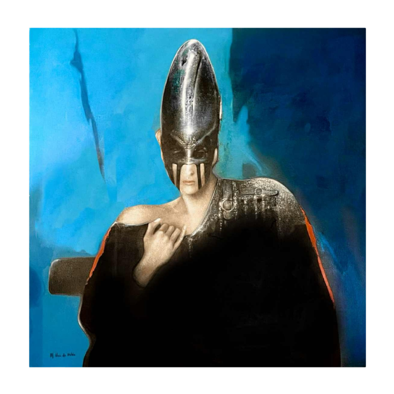 Michel Van de Velde 'Métamorphose marine' realistisch en fantastisch schilderij, olieverf op doek, 1993