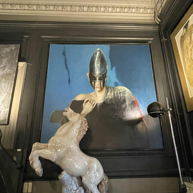 Michel Van de Velde 'Métamorphose marine' realistisch en fantastisch schilderij, olieverf op doek, 1993