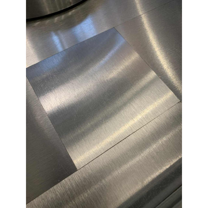 WILLY RIZZO pour CIDUE, Table Basse / Salon Brutaliste, aluminium brossé, 1970