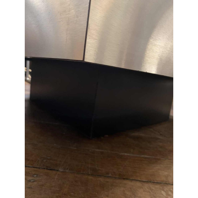 WILLY RIZZO pour CIDUE, Table Basse / Salon Brutaliste, aluminium brossé, 1970