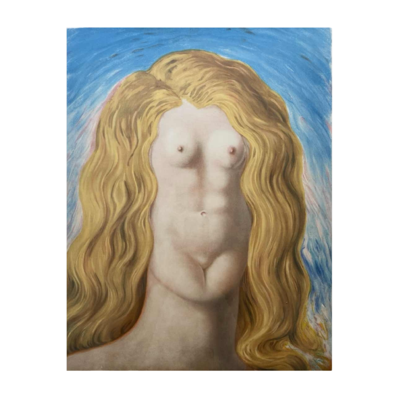 "Le viol" lithogravure de René Magritte, signée Georgette Magritte et numérotée