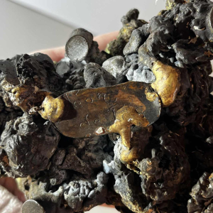 Léon de Pas 'Nu féminin' sculptuur in brons door directe modellering, ca 1980