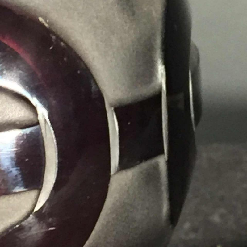 Paul Bernard pour SCAILMONT (attribué), vase verre gravé jet de sable Art Déco moderniste, col argent massif DELHEID, 1930