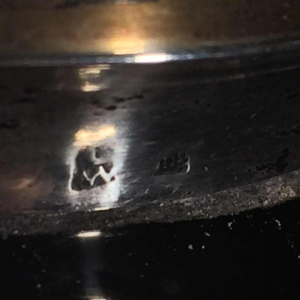 Paul Bernard for SCAILMONT (attributed), Art Deco modernist sandblasted glass vase, solid silver collar DELHEID, 1930