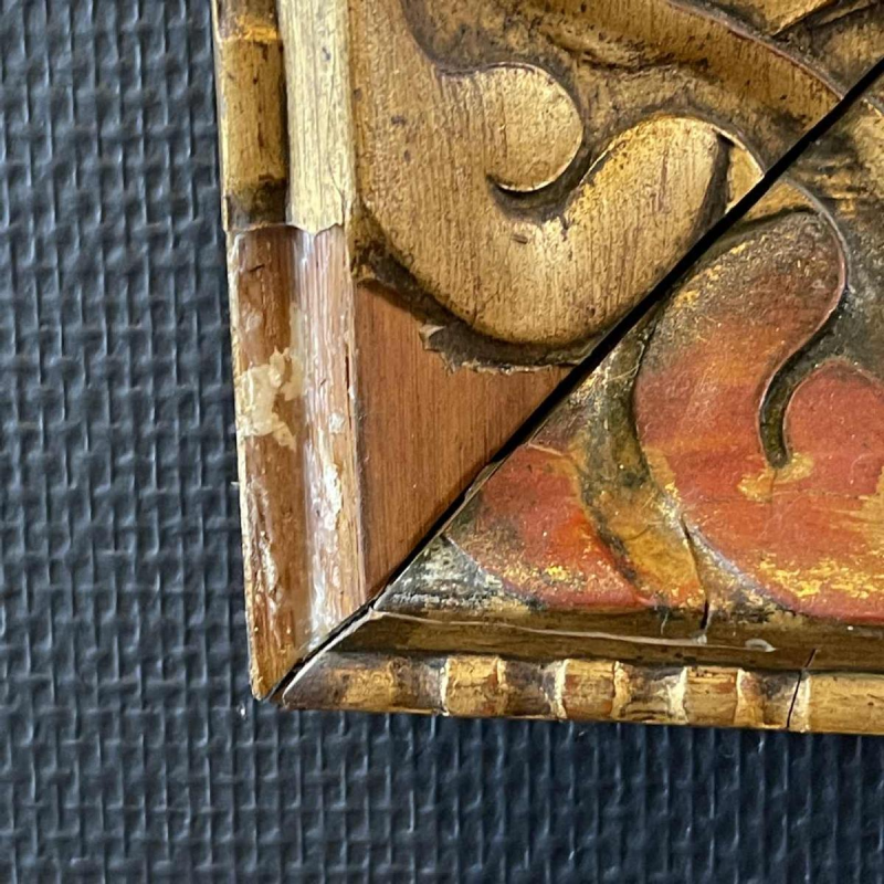 JULES VAN DE LEENE, Tableau Marine " Barques échouées " Gouache sur Carton 1920s