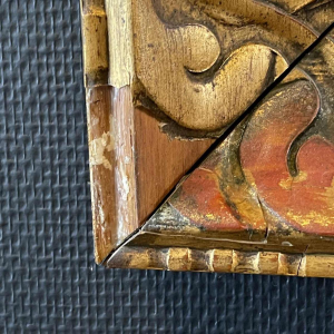 JULES VAN DE LEENE, Tableau Marine " Barques échouées " Gouache sur Carton 1920s