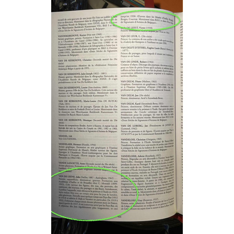 JULES VAN DE LEENE, Marine Painting " Stranded boats " Gouache on Cardboard 1920