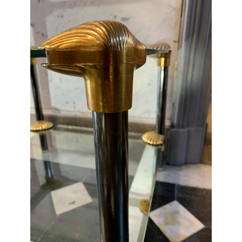 Pair of Hollywood Regency Style 'Seashell' Coffee Tables / Bedsides, 1970s