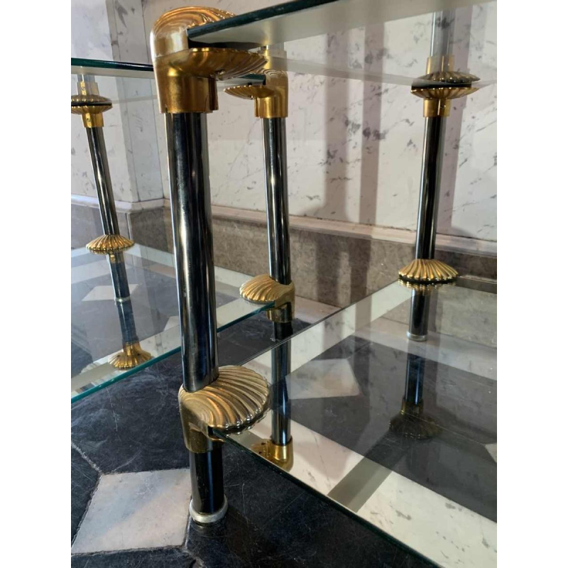 Pair of Hollywood Regency Style 'Seashell' Coffee Tables / Bedsides, 1970s