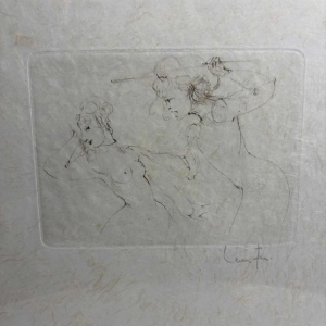 Leonor Fini, estampe originale en taille douce, signée par l'artiste