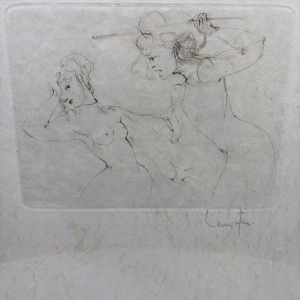 Leonor Fini, original intaglio print, signed by the artist