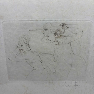 Leonor Fini, originele diepdruk, gesigneerd door de kunstenaar