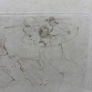 Leonor Fini, estampe originale en taille douce, signée par l'artiste