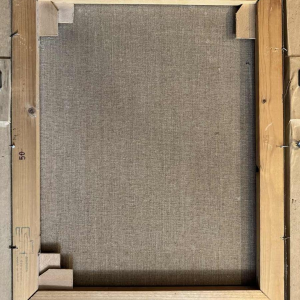 Milo DARDENNE « The village of Laforêt under the snow » painting oil on canvas