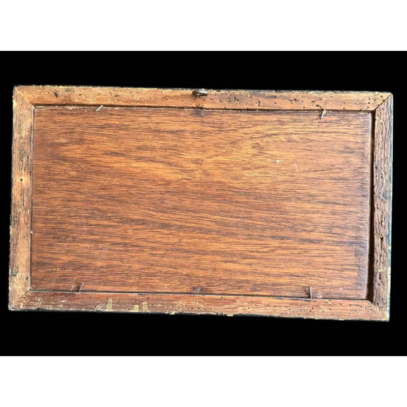 Victor DOUMONT ‘Beach scene from the Belle Époque’ oil painting on panel