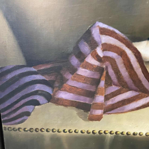 MACKOWIAK ERWIN " Mélancolie du soir 1985 " painting / Belgian Pop Art