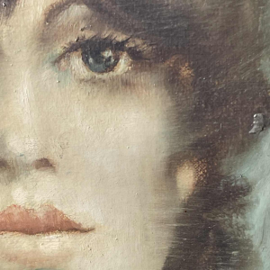 MACKOWIAK ERWIN " Mélancolie du soir 1985 " schilderij / Belgisch Pop Art