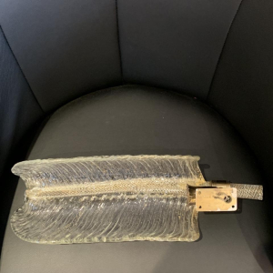 Attribué à André ARBUS: paire d'appliques plumes par VERONESE (Paris - Murano)