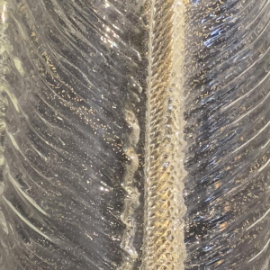 Toegeschreven aan André ARBUS: paar veren wandlampen van VERONESE (Parijs - Murano)