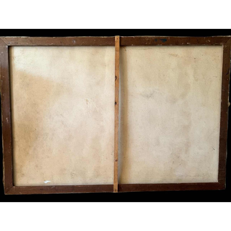 Marcel HOCQ (1933-2021): « De galopperende carrousel» schilderij