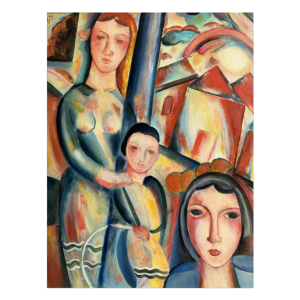 Marcel HOCQ (1933-2021): "Au square» peinture