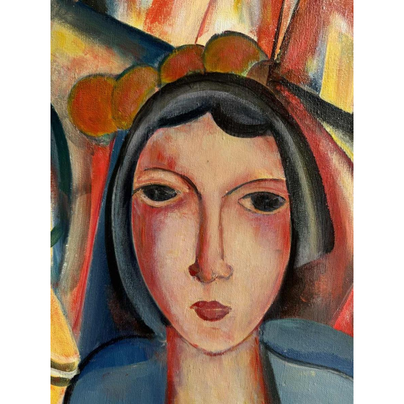 Marcel HOCQ (1933-2021): "Au square» peinture