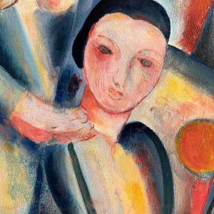 Marcel HOCQ (1933-2021): " De square » schilderij