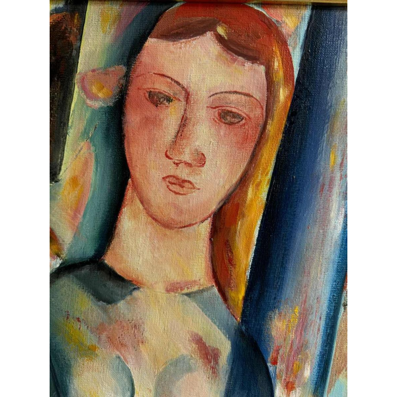 Marcel HOCQ (1933-2021): "At the square » painting